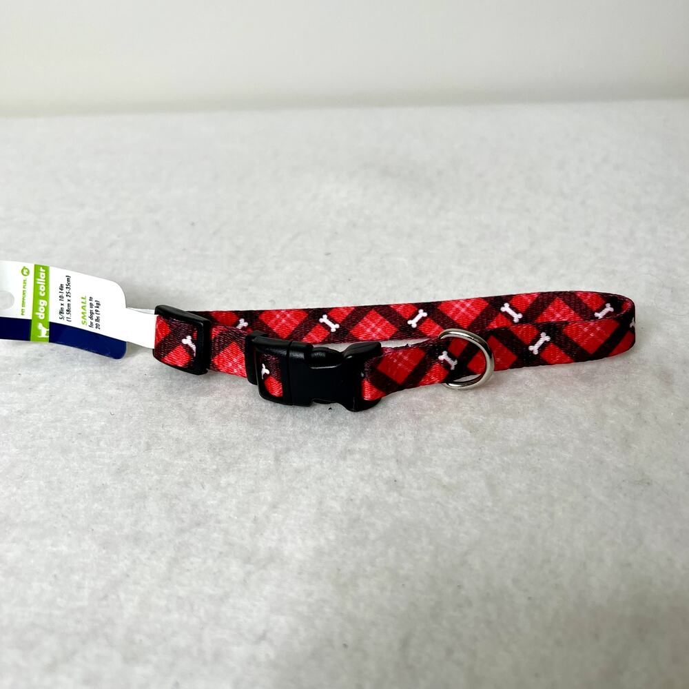Pet Supplies Plus Red Plaid Dog Collar